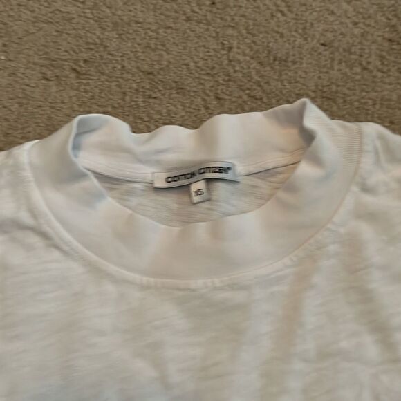 Cotton Citizen Cropped White Tee XS - Picture 2 of 5